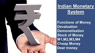 Indian Monetary System in hindi  Monetary System in hindi  Economy Lecture PT04 [upl. by Shelli]