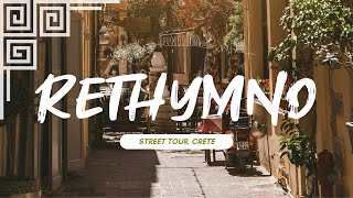 RETHYMNO ΡΕΘΥΜΝΟ CRETE GREECE 🇬🇷 2024  Street Tour  4K [upl. by Tisdale]