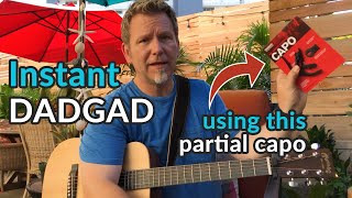 DADGAD Tuning — INSTANTLY  DAddario Partial Capo  Guitar Discoveries 71 [upl. by Neleh]