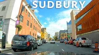 Sudbury Downtown Drive 4K  Ontario Canada [upl. by Eniamaj]