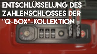 Entschlüsselung des Zahlenschlosses der quotQBoxquotKollektion [upl. by Aisined]