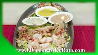 🦞 Langosta con Salsa 🦞 Langosta con 3 Salsas y Cocktail de Langostinos 🦐 [upl. by Jereld700]