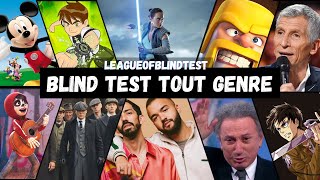 BLIND TEST TOUT GENRE  110 EXTRAITS Films Séries Animés Emissions  Musiques Pub Répliques [upl. by Arezzini]