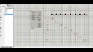 PROTEUSChenillard PIC 16F877 [upl. by Kathlene]