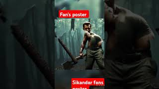 Sikandar Jungali Skip Fans Poster  Salman Khan  Sikandar  Bollywood movie  shorts [upl. by Obmar]