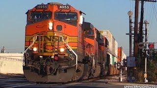 Amtrak amp BNSF Action in Southern California December 28th 2013 [upl. by Meeki]