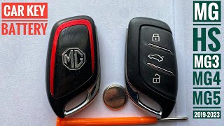 MG HS ZS 20192023 Key Fob Battery Replacement How To Change MG Key Battery [upl. by Erdnaed]