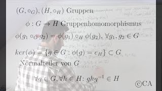 Kern Normalteiler Gruppenhomomorphismus  Beweis Algebra Gruppentheorie [upl. by Wiltz]