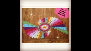 CC How to crochet beautiful spiral doily [upl. by Halsey]