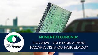 IPVA 2024  Vale mais a pena pagar à vista ou parcelado  Momento Economia179 [upl. by Aserehs815]