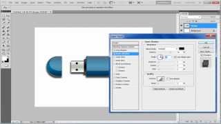 How to Create a Shadow in Photoshop CS5 [upl. by Ahsai]