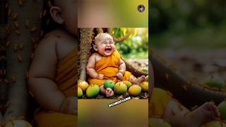 Little monk So cute baby Little monk littlemonk life monk trending foryou edit shorts [upl. by Idnahs]