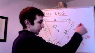 Easy EKG for Beginners Including Einthovens Triangle and Basic Cardiology [upl. by Ennahs]