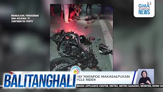 Lalaking 21anyos patay matapos makasalpukan ang isa pang motorcycle rider  Balitanghali [upl. by Odlanra]