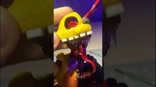 Assembling Spring Bonnie figure out of clay  Into the pit shorts fnaf clayart [upl. by Ancalin]