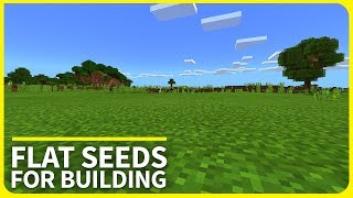 Minecraft PE Seeds  TOP 3 Flat Seeds for Building  MCPE 12  Xbox  W10 Edition Seeds 2017 [upl. by Zumwalt]