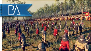 BATTLE IN THE FOREST  Medieval Kingdoms Total War 1212AD Gameplay [upl. by Rihana]