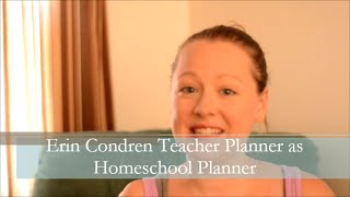 Erin Condren Teacher Planner as a Homeschool Planner [upl. by Tempa]