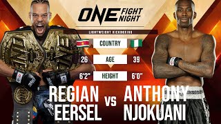 Regian Eersel vs Anthony Njokuani  Kickboxing Full Fight Replay [upl. by Adehsar]