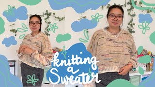 Making Diaries Knitting a scrappy sweater [upl. by Alyssa]