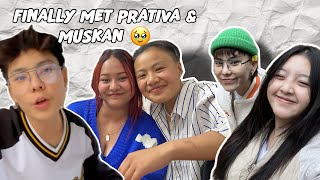 FINALLY met PRATIVA amp MUSKAN  Nepal se aya mera dost  Xorem amp Gracy  prativaxmuskan [upl. by Weig]