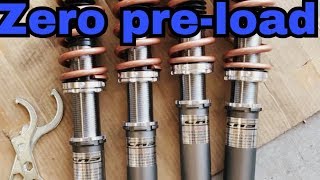 How to Set Zero Preload on Coilovers [upl. by Yllil202]