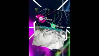 Meranti vs Yagi Friday the 13th Special givemelikes shorts hurricane typhoon [upl. by Eekorehc615]