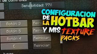 CONFIGURACIÓN DE LA HOTBAR Y MIS TEXTURE PACKS  PACK DE MODS PARA PVP  MINECRAFT  EMasterSensei [upl. by Ajaj]