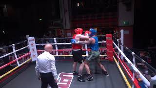 Ultimate White Collar Boxing Liverpool Callum Coltman red v Rob allen Blue 220624 [upl. by Osi386]