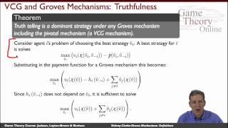 GTO2302 VickreyClarkeGroves Mechanisms Definitions [upl. by Hgielyak]