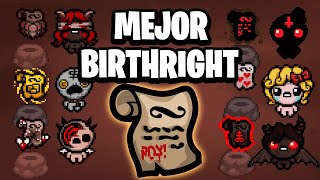 Cual es el MEJOR BIRTHRIGHT en The Binding of Isaac Repentance [upl. by Drahser188]