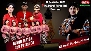 🔴 Live Guyon Maton Cak Percil Cs  Di Cowek Purwodadi Kab Pasuruan  4 Desember 2023 [upl. by Enyaj7]