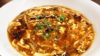 Chinese Seafood Hot and Sour Soup Recipe 海鮮酸辣湯 by CiCi Li [upl. by Adnalra]