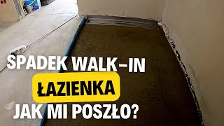 185 Wylewam spadek pod prysznic Jak wykonałem wylewkę w łazience pod odpływ liniowy Budowa domu [upl. by Leunamne]