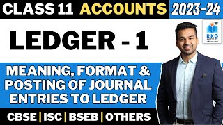 How to post journal entries into Ledger   Introduction  Ledger  1  Class 11  Accounts [upl. by Basir93]