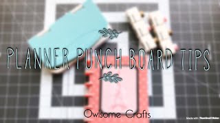 Planner Punch Board Tips Using The Disc Punches [upl. by Ainex]