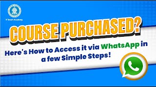 How to Login after course purchase using Whatsapp on Vsmart Portal [upl. by Allemaj]