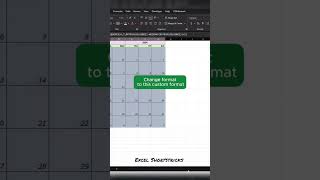 Dynamic calendar in Excel sheetexcel youtubeshorts viralreels [upl. by Lonnard656]