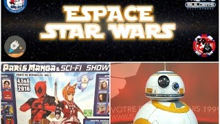 Paris manga novembre 2016 espace Star Wars avec Keisha Castle Hughes [upl. by Hplar]