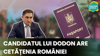 CANDIDATUL LUI DODON ARE CETĂȚENIA ROMÂNIEI [upl. by Yrnehnhoj]