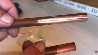 Cleaning copper pipe and wire with salt and vinegargood or bad idea [upl. by Nosnej]