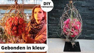 APART BOL BLOEMSTUK 🌺  MEGA WINAKTIE 🤩 Cursus bloemschikken 50  Carlein Tukkers [upl. by Joane]