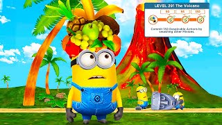 Vacationer Minion and Volcano Map in Lvl 291  Despicable Me Minion rush game [upl. by Okimat]