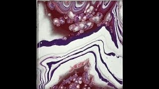 72 How to do a Puddle Pour with Acrylic Fluid Paint [upl. by Corella5]