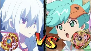 Shu VS Toko  Screw Trident VS Spriggan Requiem  Beyblade Burst Battle [upl. by Olegnaleahcim]