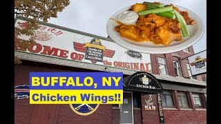 The Original Buffalo Wing  Anchor Bar Buffalo NY food buffalowings chickenwings [upl. by Enywtna]