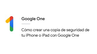 Cómo crear una copia de seguridad de tu iPhone o iPad con Google One [upl. by Nosemyaj678]