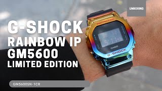 Unboxing GShock 5600 Series Rainbow IP Watch GM5600SN1 [upl. by Lledyr]