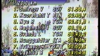 SkidVM 1989  Lahti  50 km 1 av 3 [upl. by Oiznun273]