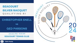 Seacourt Silver Racquet Qualifying 2024  Round 1  Chris Snell vs Ged Parsons [upl. by Ahsercel]